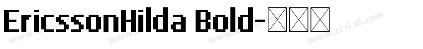 EricssonHilda Bold字体转换